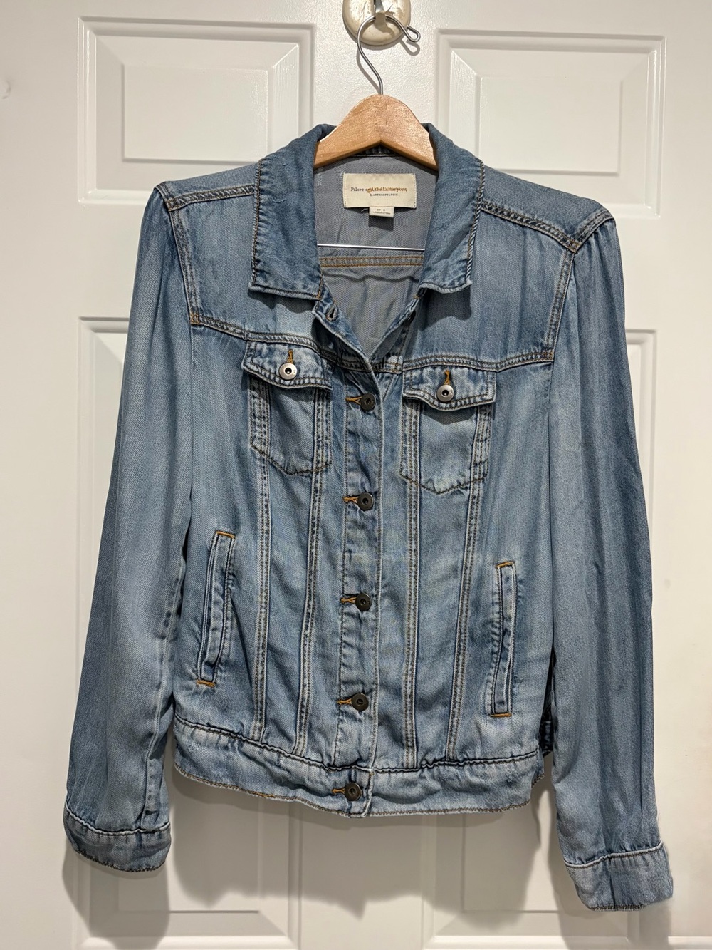 Pilcro and the Letterpress by Anthropology Light Weight Jean Jacket, Small